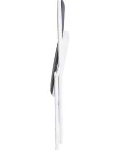 Set di 4 sedie pieghevoli SPARKS Metallo Grigio scuro/Bianco