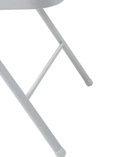 Set di 4 sedie pieghevoli SHASTA Metallo Bianco