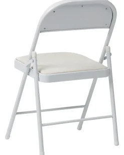 Set di 4 sedie pieghevoli SHASTA Metallo Bianco