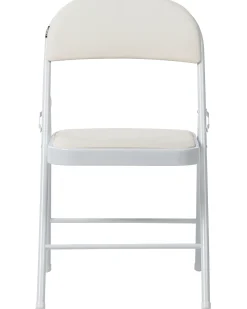 Set di 4 sedie pieghevoli SHASTA Metallo Bianco