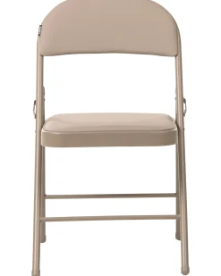 Set di 4 sedie pieghevoli SHASTA Metallo Beige