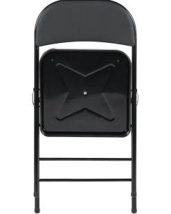 Set di 4 sedie pieghevoli SHASTA Metallo Nero