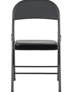 Set di 4 sedie pieghevoli SHASTA Metallo Nero