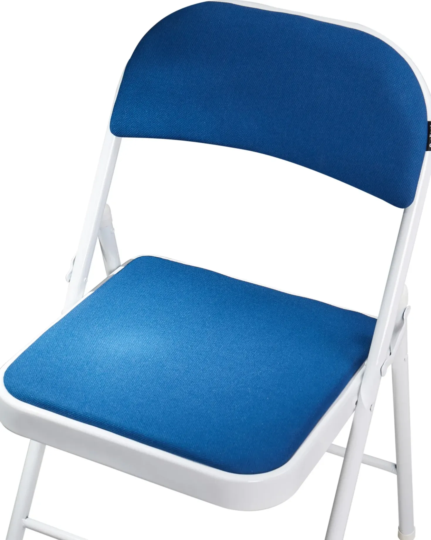 Set di 4 sedie pieghevoli SPARKS Metallo Blu/Bianco