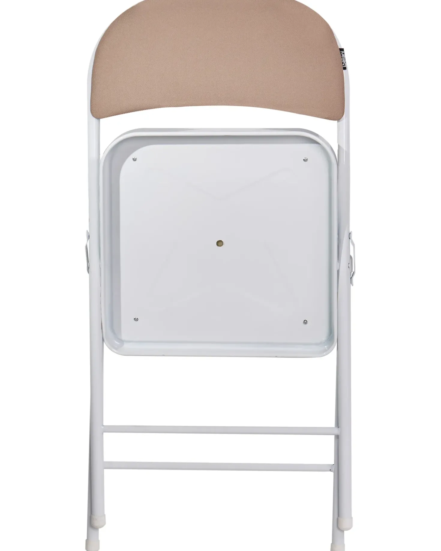 Set di 4 sedie pieghevoli SPARKS Metallo Beige/Bianco