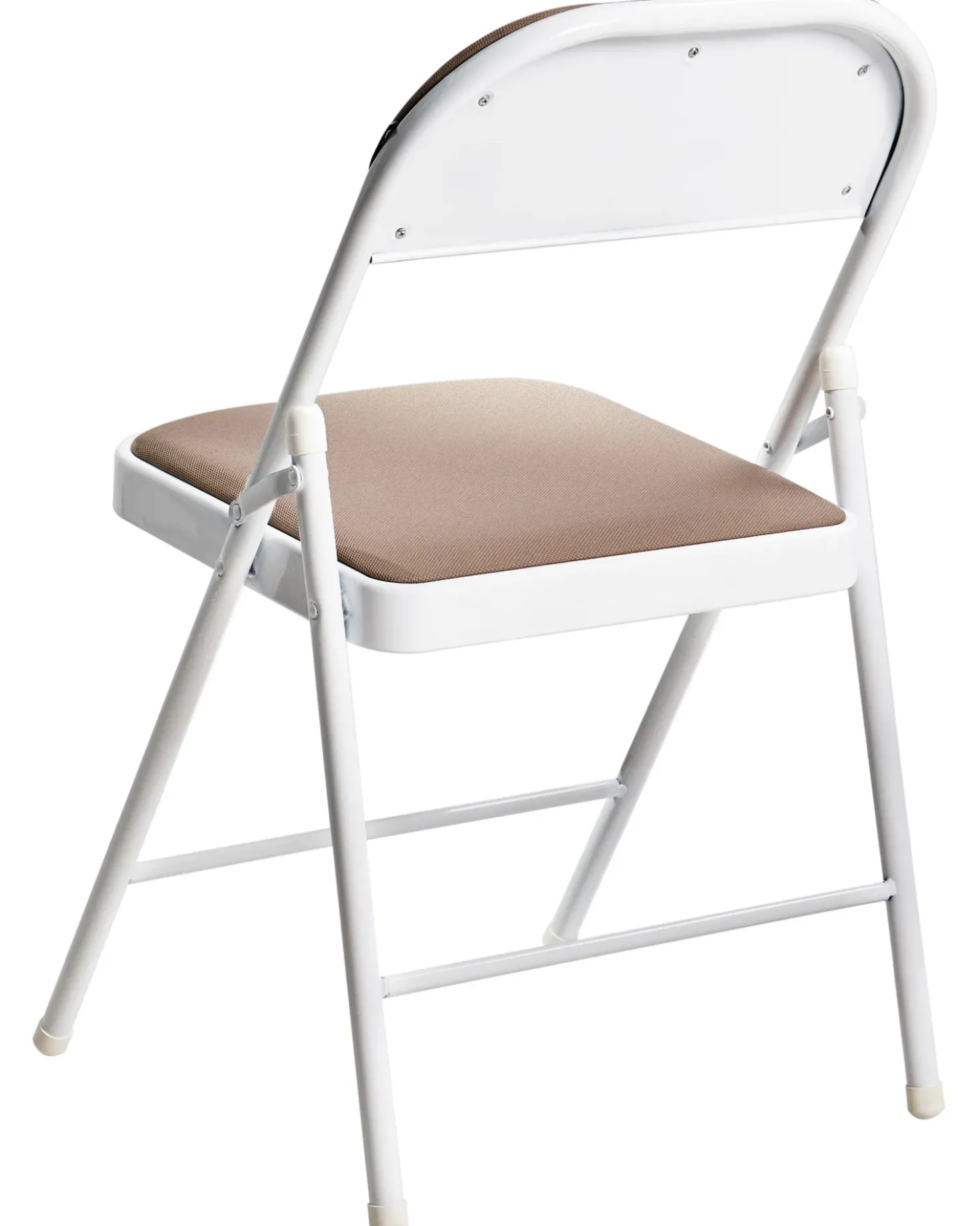 Set di 4 sedie pieghevoli SPARKS Metallo Beige/Bianco