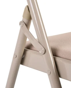 Set di 4 sedie pieghevoli SPARKS Metallo Beige