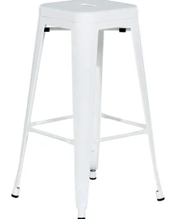 Set di 2 sgabelli da bar CABRILLO Metallo Bianco
