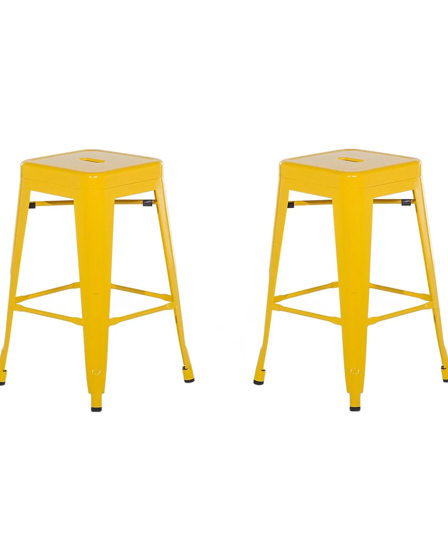 Set di 2 sgabelli da bar CABRILLO Metallo Giallo