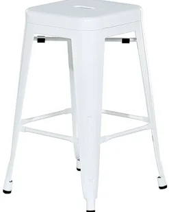 Set di 2 sgabelli da bar CABRILLO Metallo Bianco
