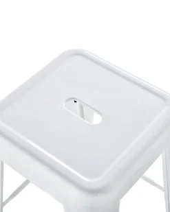 Set di 2 sgabelli da bar CABRILLO Metallo Bianco