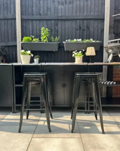 Set di 2 sgabelli da bar CABRILLO Metallo Nero