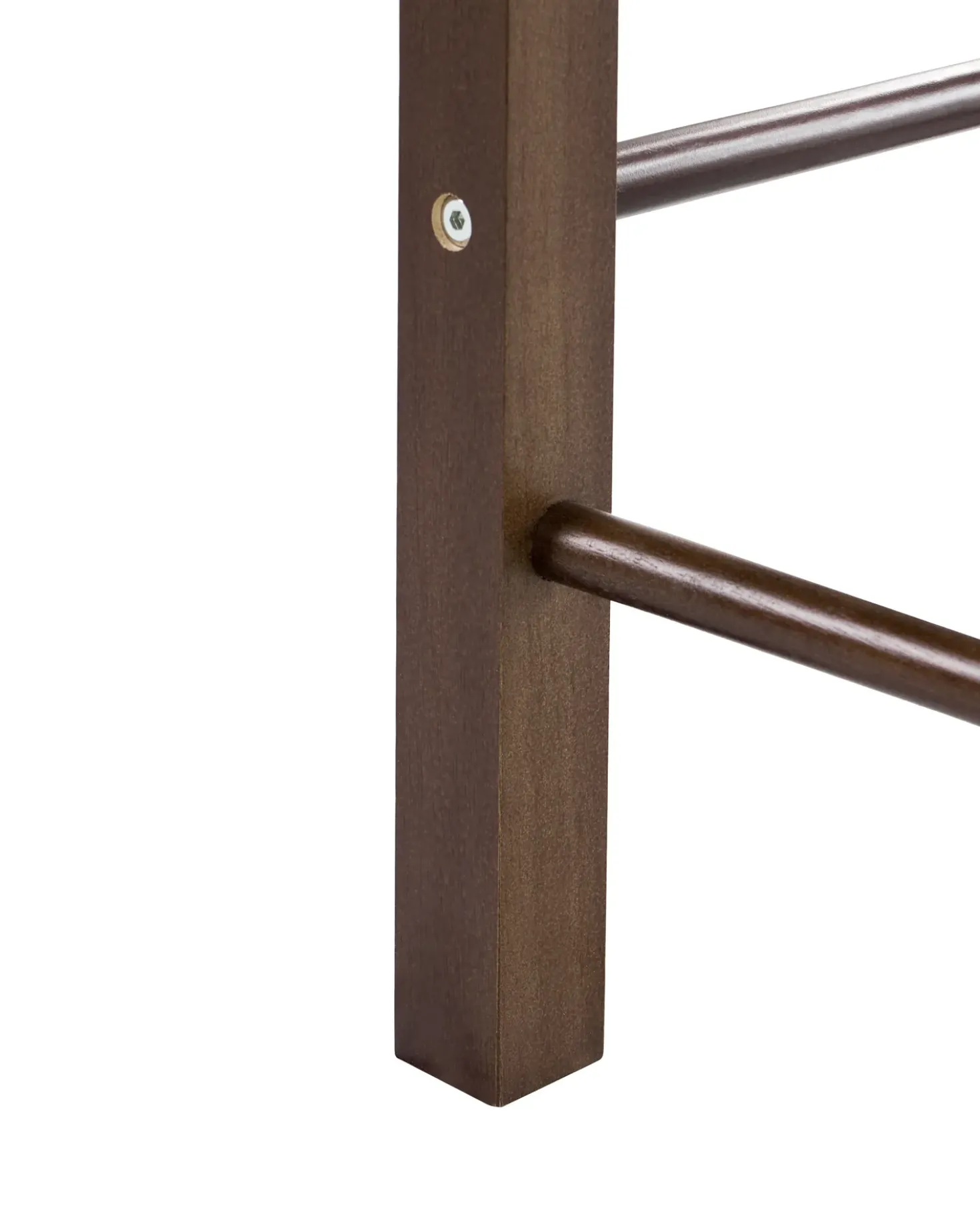 Set di 2 sgabelli da bar EMBRUN Legno Marrone scuro