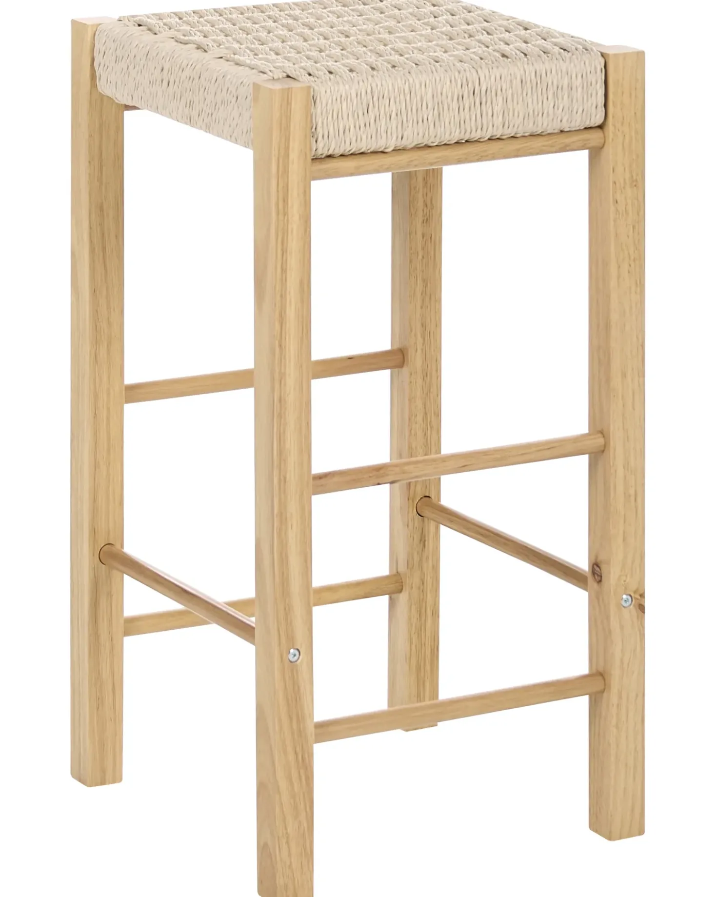 Set di 2 sgabelli da bar EMBRUN Legno Marrone chiaro