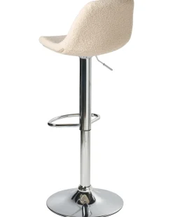 Set di 2 sgabelli da bar KAHLA Bouclé Beige chiaro
