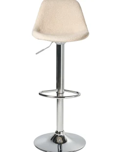 Set di 2 sgabelli da bar KAHLA Bouclé Beige chiaro