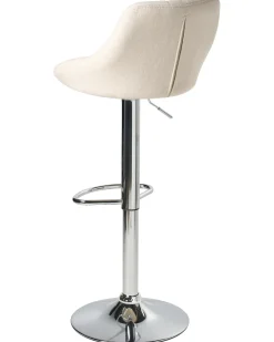 Set di 2 sgabelli da bar LUCCA Tessuto Beige chiaro
