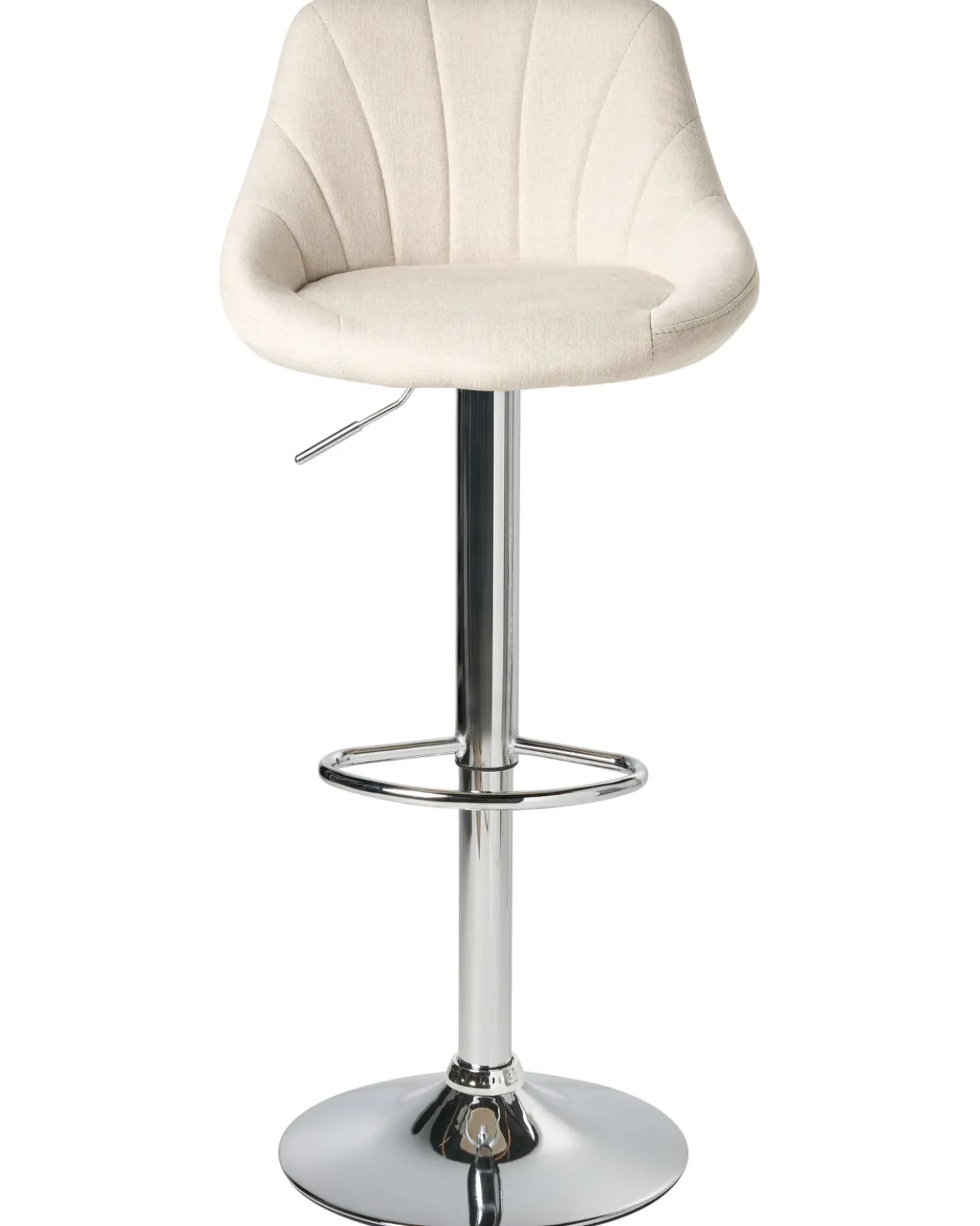 Set di 2 sgabelli da bar LUCCA Tessuto Beige chiaro