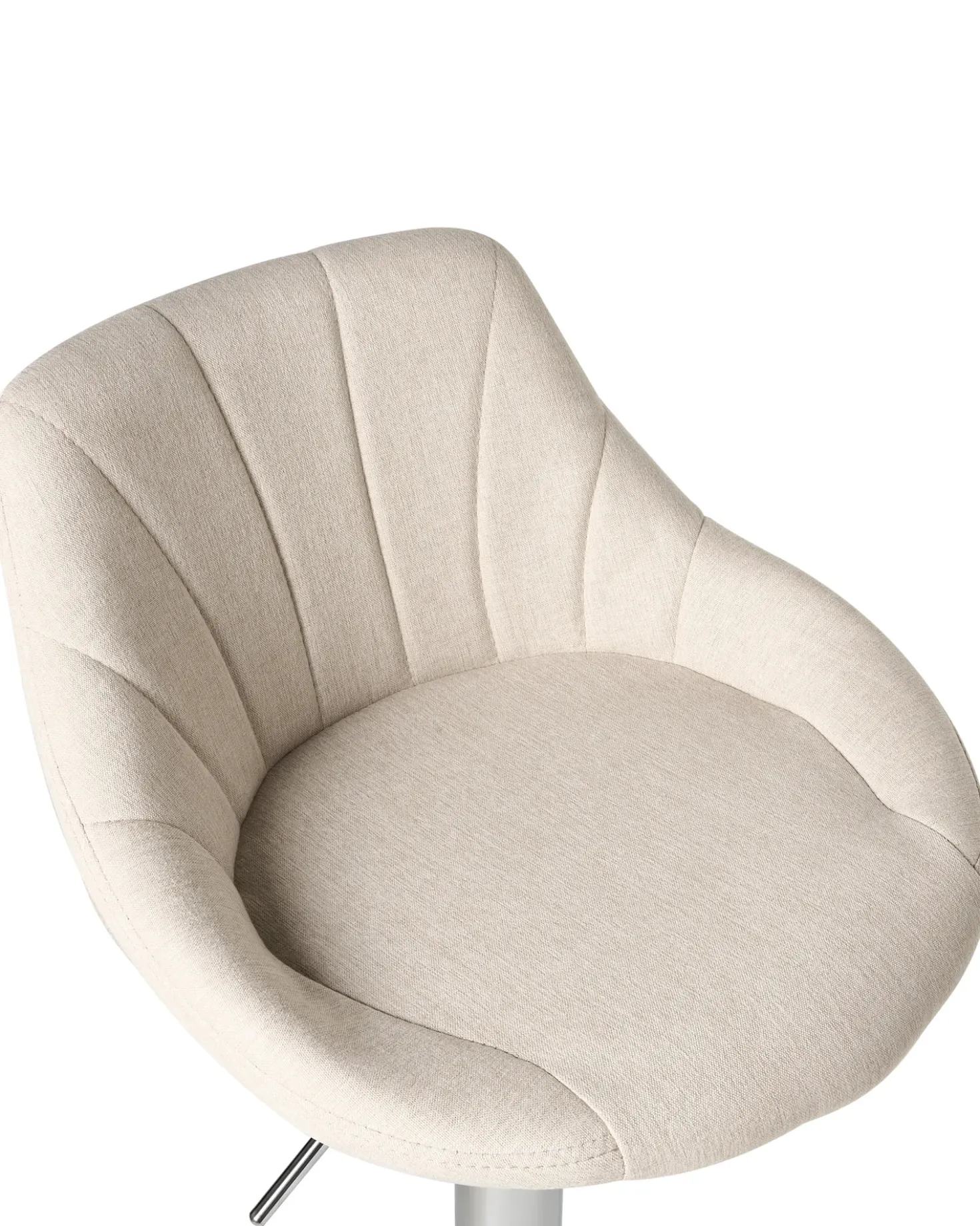 Set di 2 sgabelli da bar LUCCA Tessuto Beige chiaro