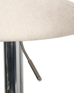 Set di 2 sgabelli da bar LUCCA Tessuto Beige chiaro