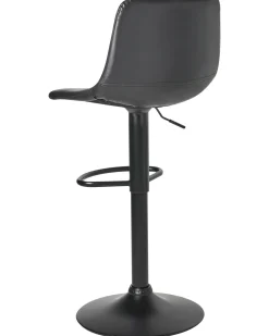 Set di 2 sgabelli da bar LEBRIJA Pelle sintetica Nero
