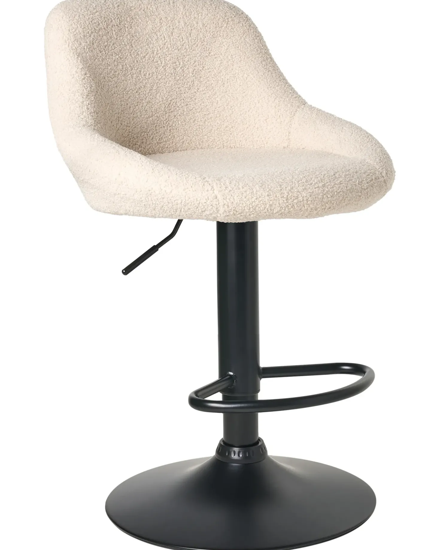 Set di 2 sgabelli da bar MEDULIN Bouclé Beige chiaro