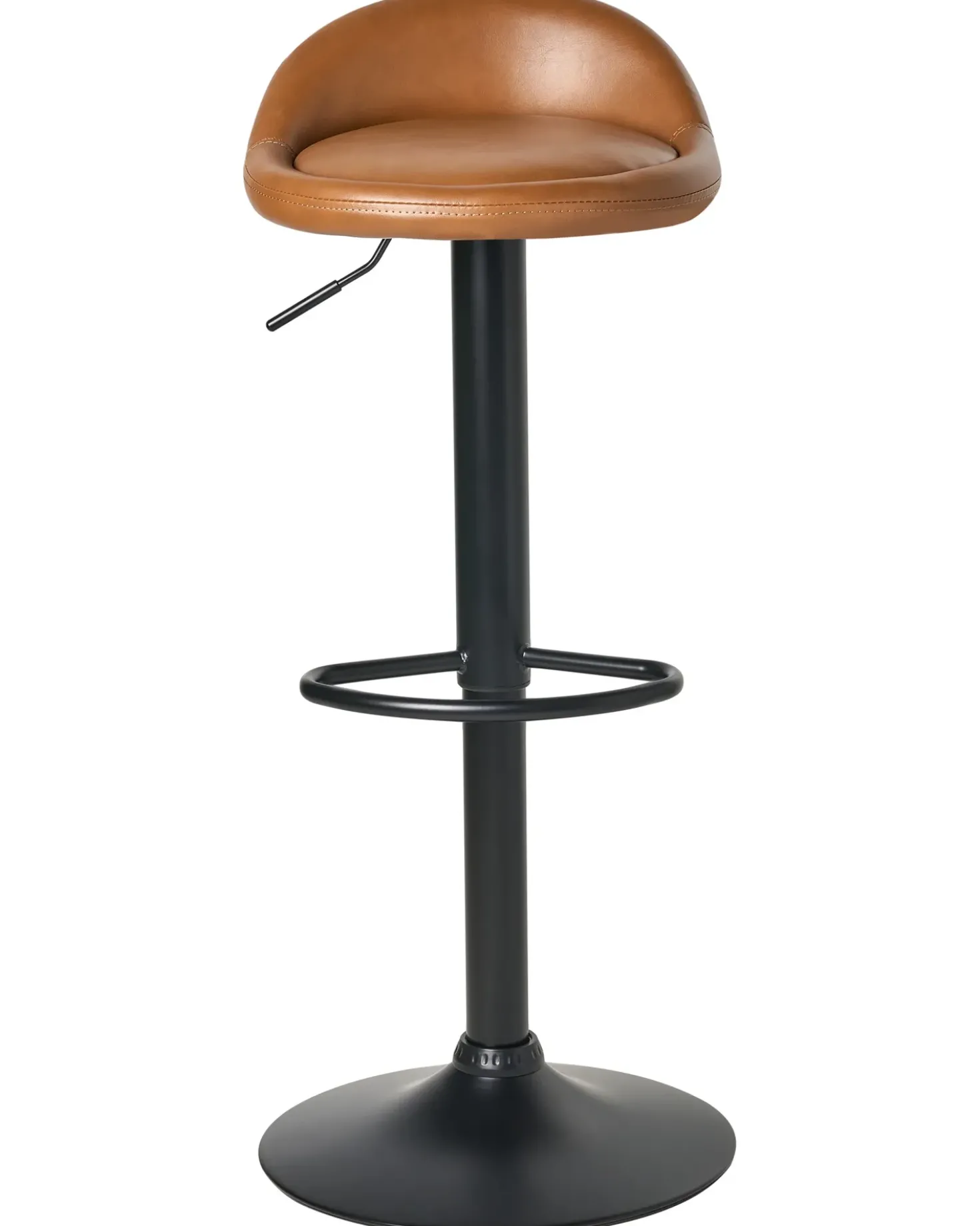 Set di 2 sgabelli da bar MEEDER Pelle sintetica Marrone