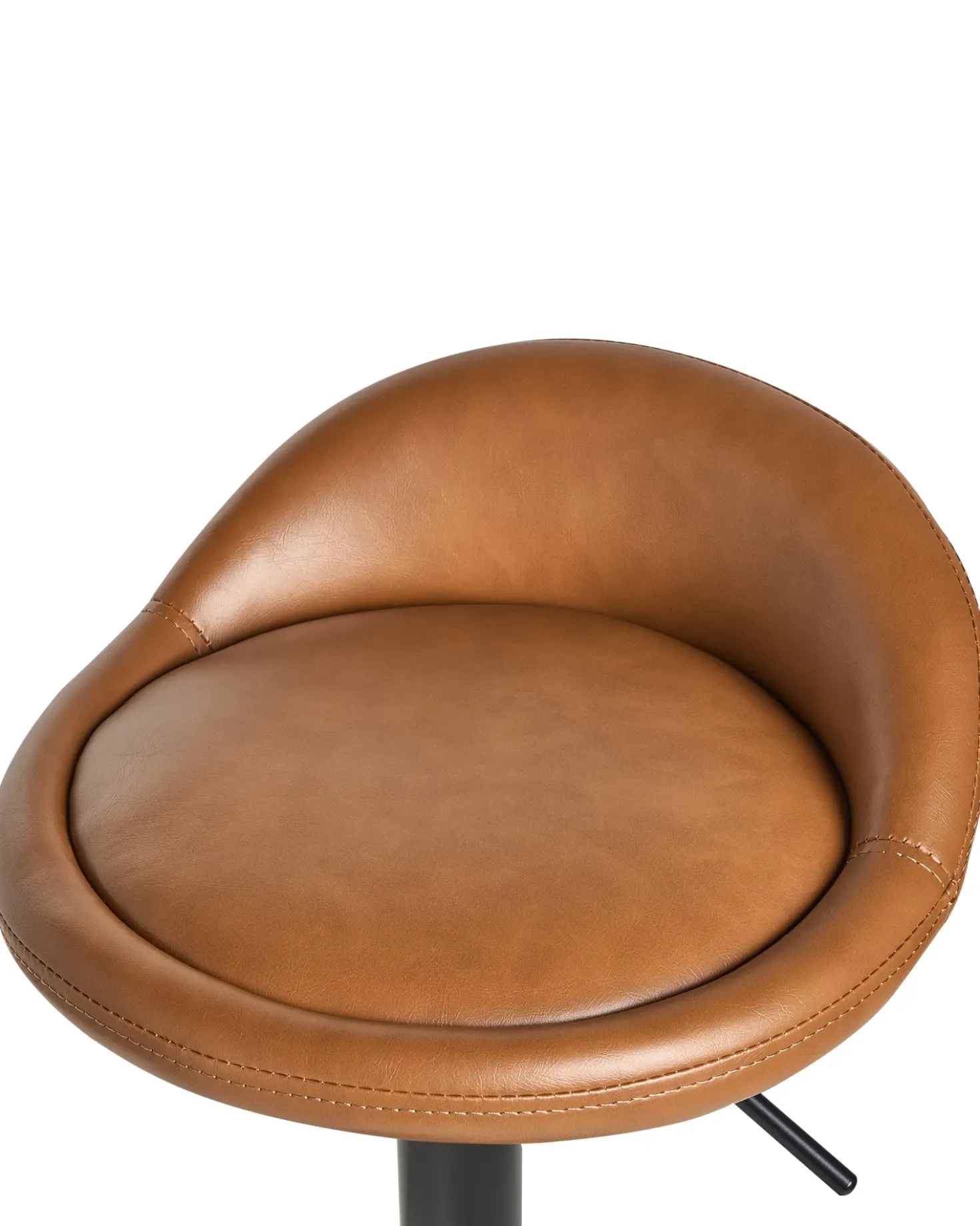 Set di 2 sgabelli da bar MEEDER Pelle sintetica Marrone