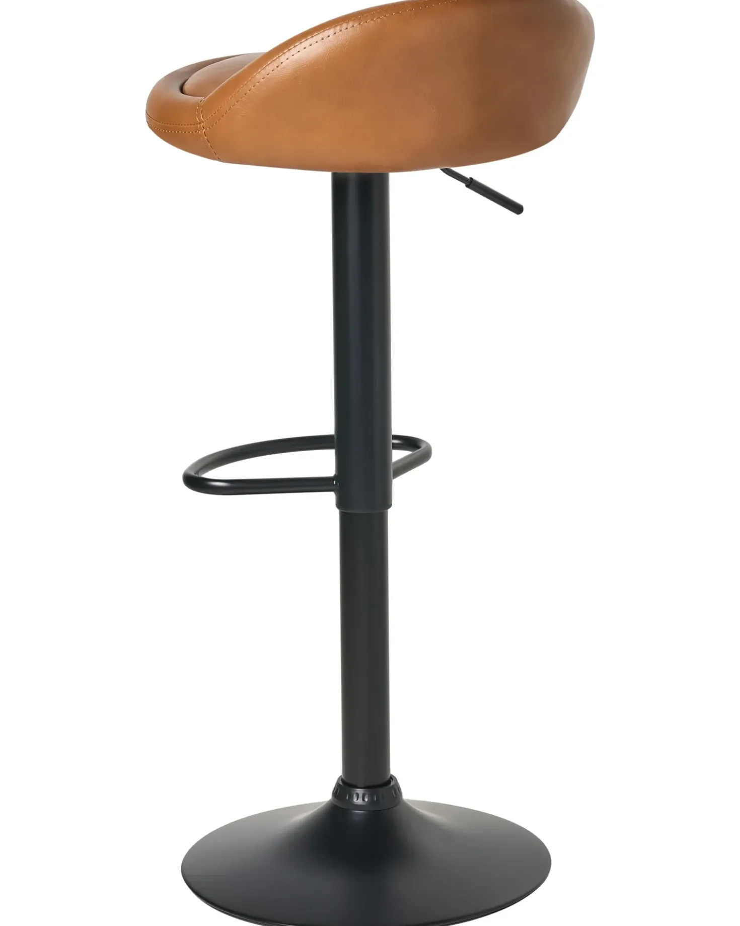 Set di 2 sgabelli da bar MEEDER Pelle sintetica Marrone