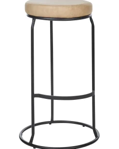 Set di 2 sgabelli da bar MILROY Pelle sintetica Beige