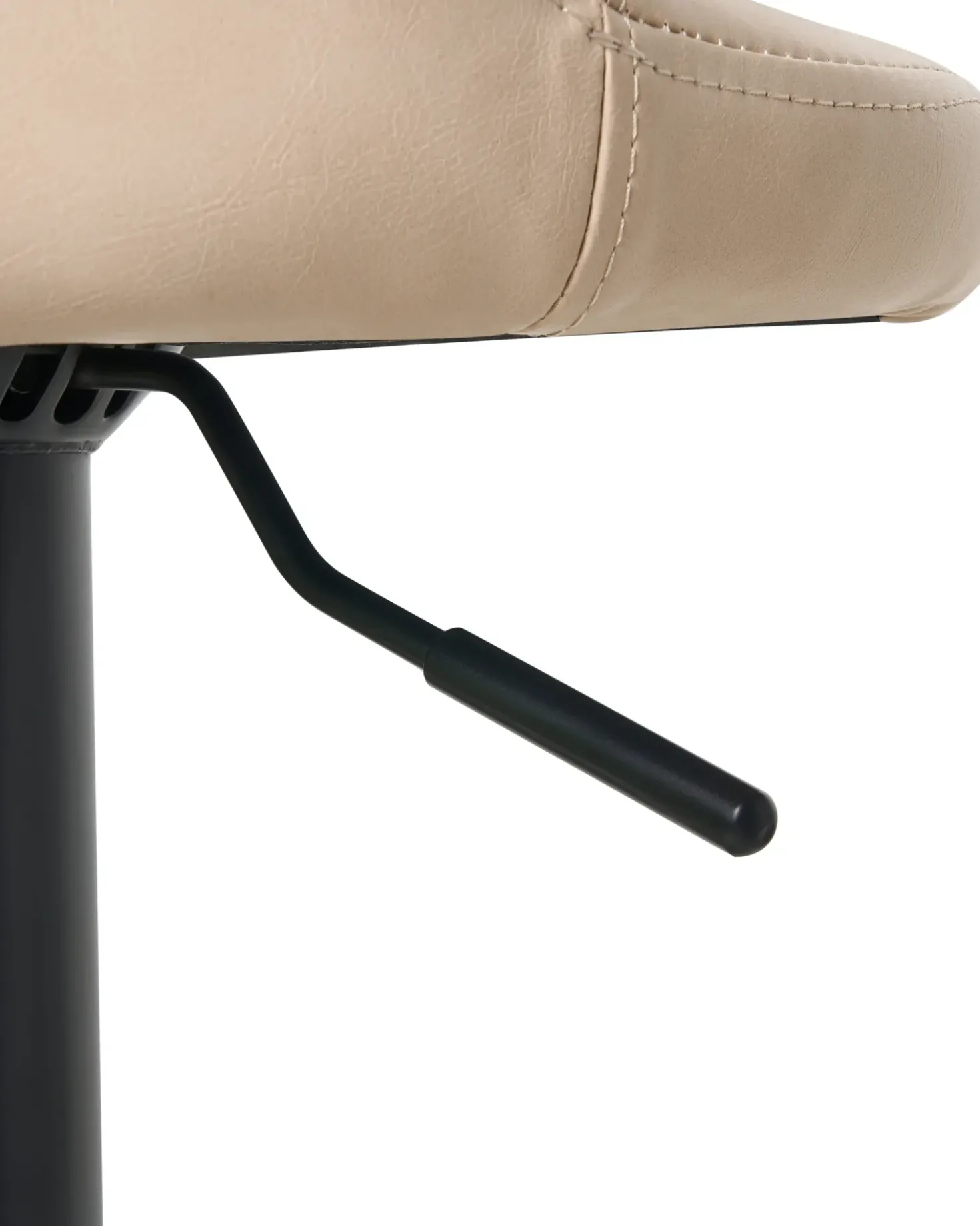 Set di 2 sgabelli da bar MEEDER Pelle sintetica Beige chiaro