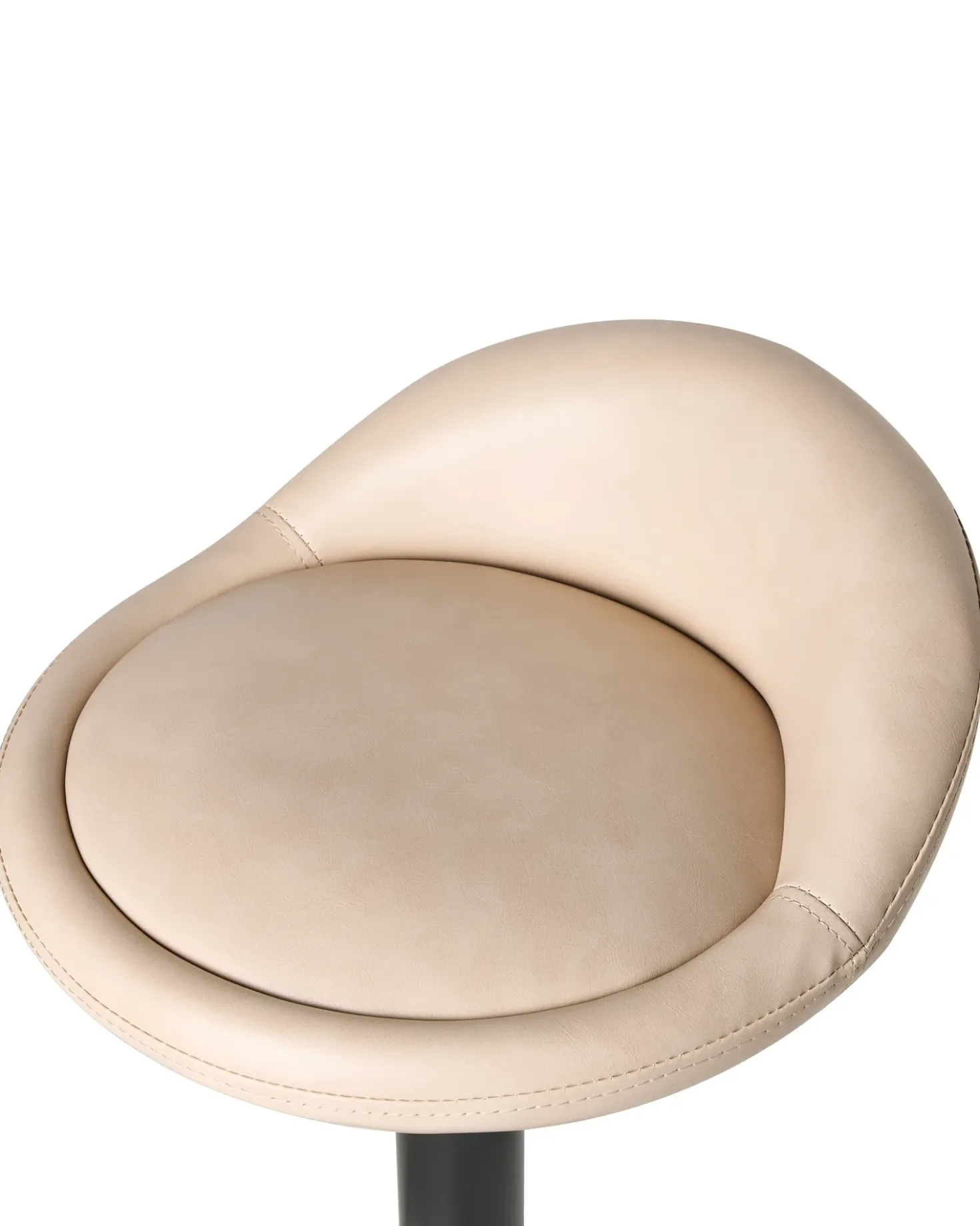 Set di 2 sgabelli da bar MEEDER Pelle sintetica Beige chiaro