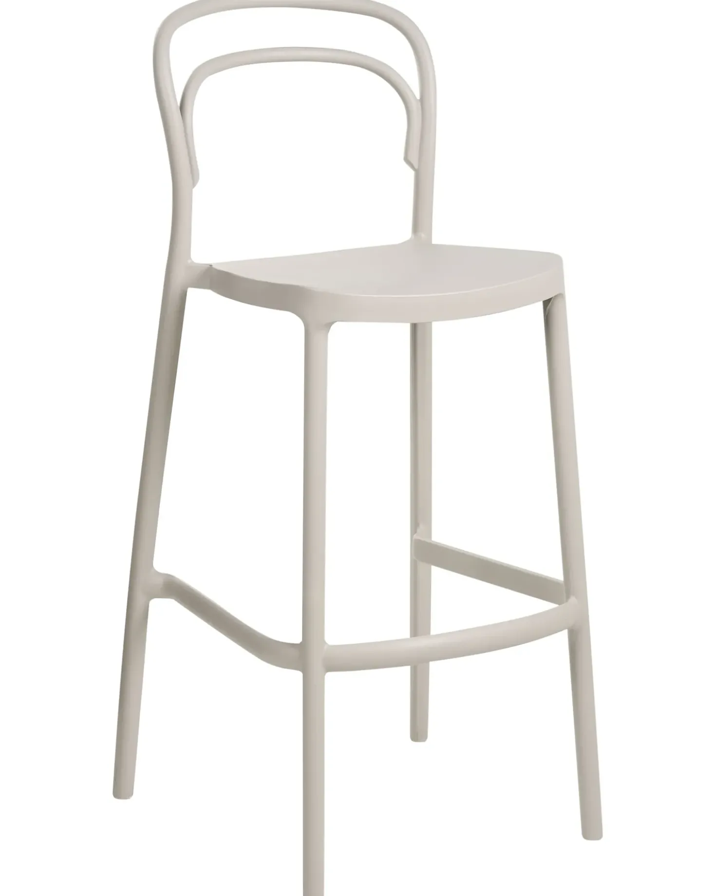 Set di 2 sgabelli da bar per giardino PORANO Beige