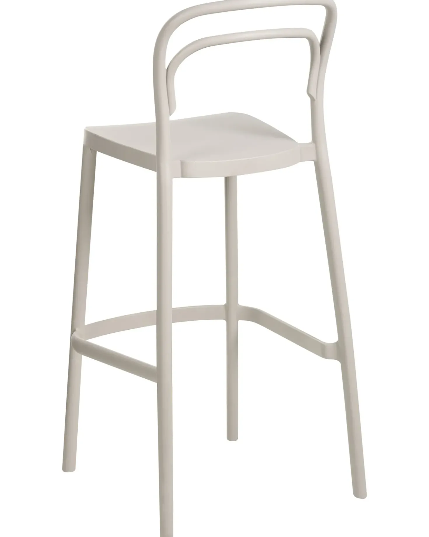 Set di 2 sgabelli da bar per giardino PORANO Beige
