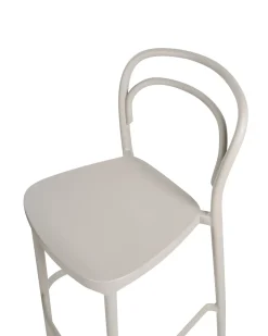 Set di 2 sgabelli da bar per giardino PORANO Beige