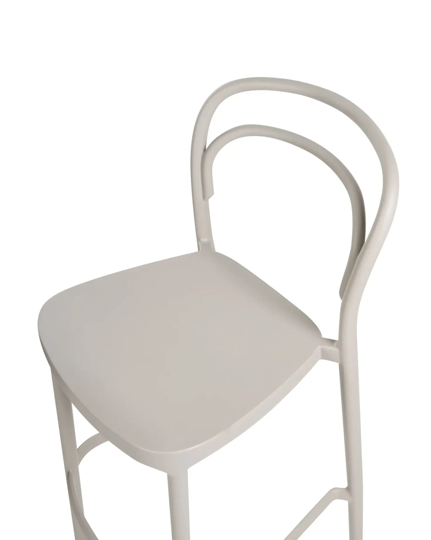 Set di 2 sgabelli da bar per giardino PORANO Beige