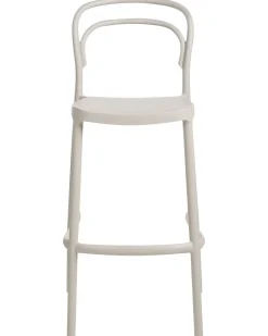 Set di 2 sgabelli da bar per giardino PORANO Beige