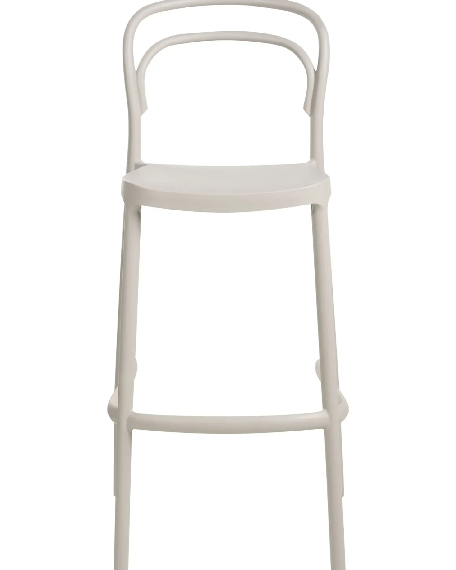 Set di 2 sgabelli da bar per giardino PORANO Beige