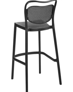 Set di 2 sgabelli da bar per giardino CELLENO Nero
