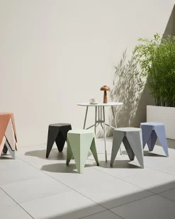 Set di 4 sgabelli da giardino KARAVOS Multicolore