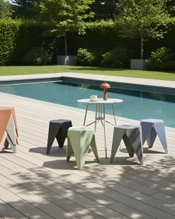 Set di 4 sgabelli da giardino KARAVOS Multicolore