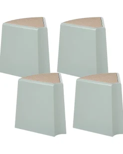 Set di 4 sgabelli da giardino EVROS Verde menta