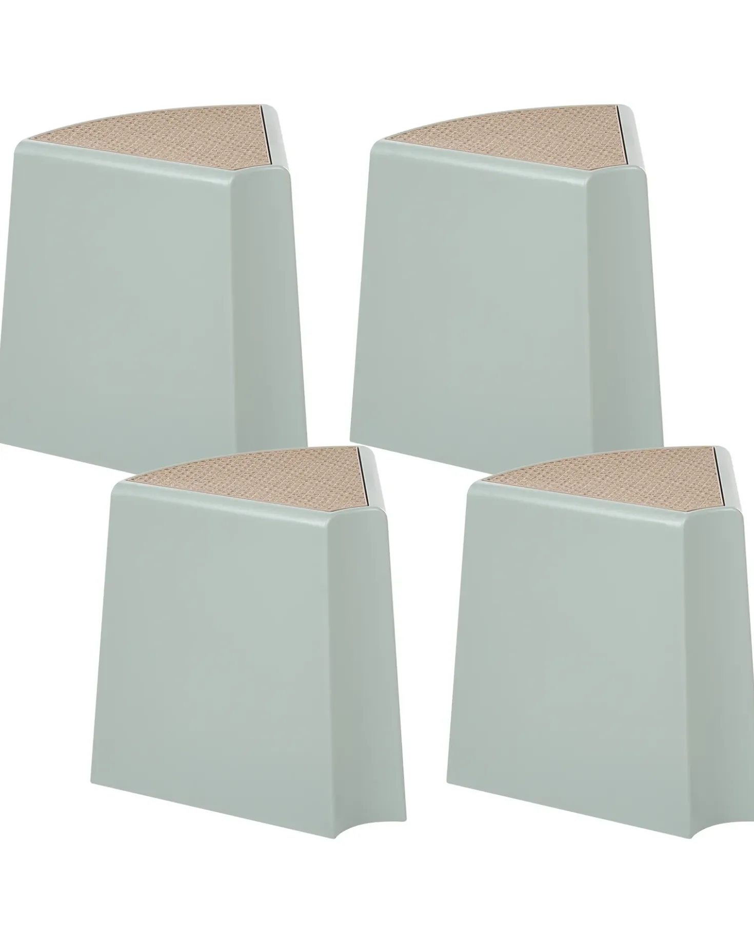 Set di 4 sgabelli da giardino EVROS Verde menta