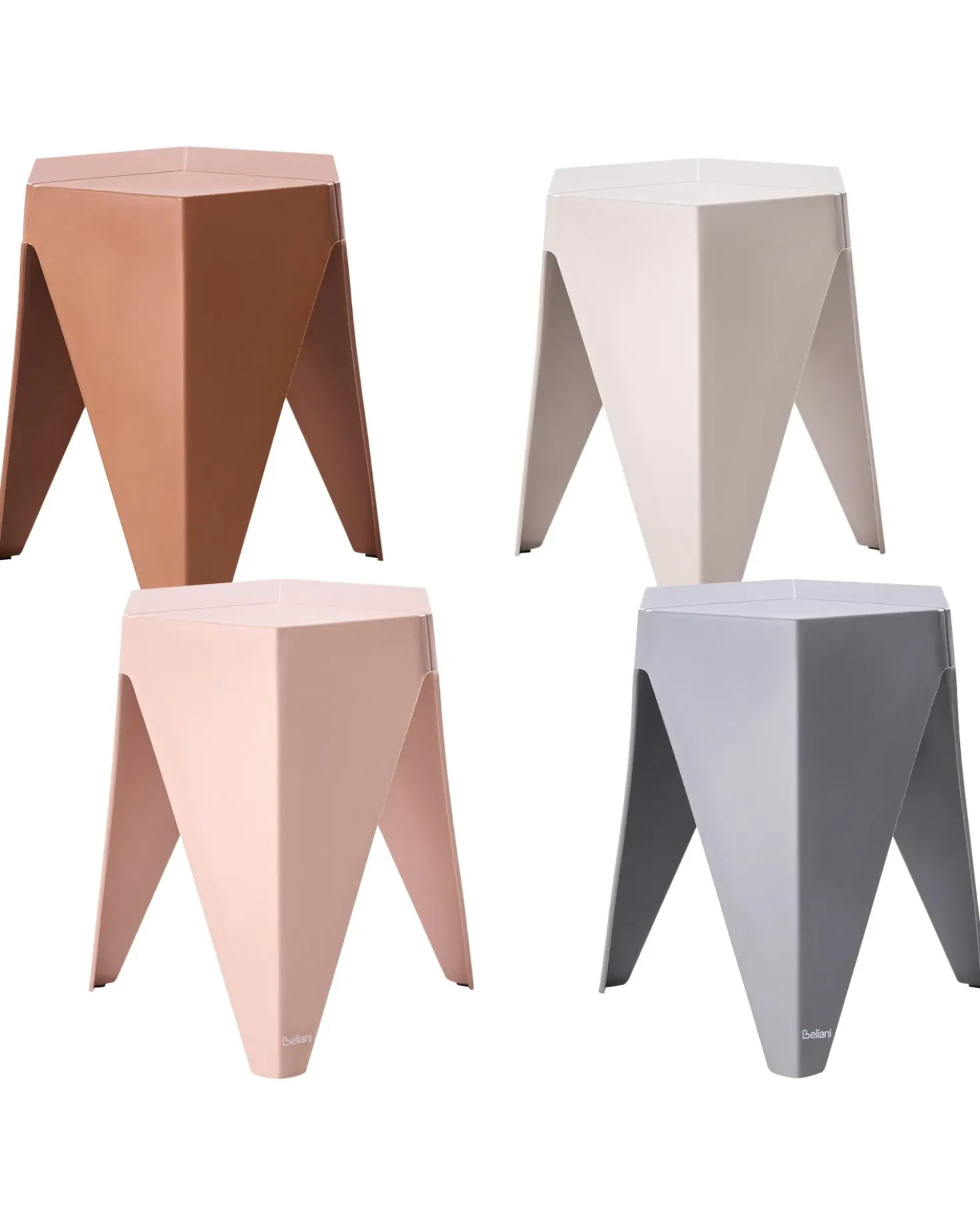Set di 4 sgabelli da giardino KARAVOS Multicolore
