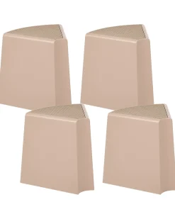 Set di 4 sgabelli da giardino EVROS Beige