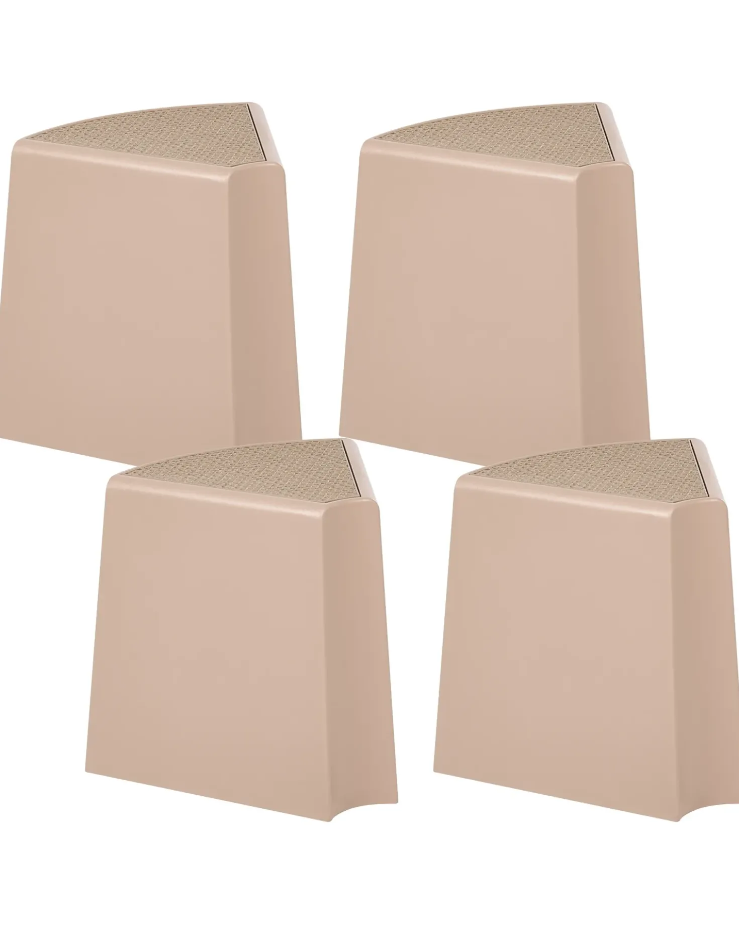 Set di 4 sgabelli da giardino EVROS Beige