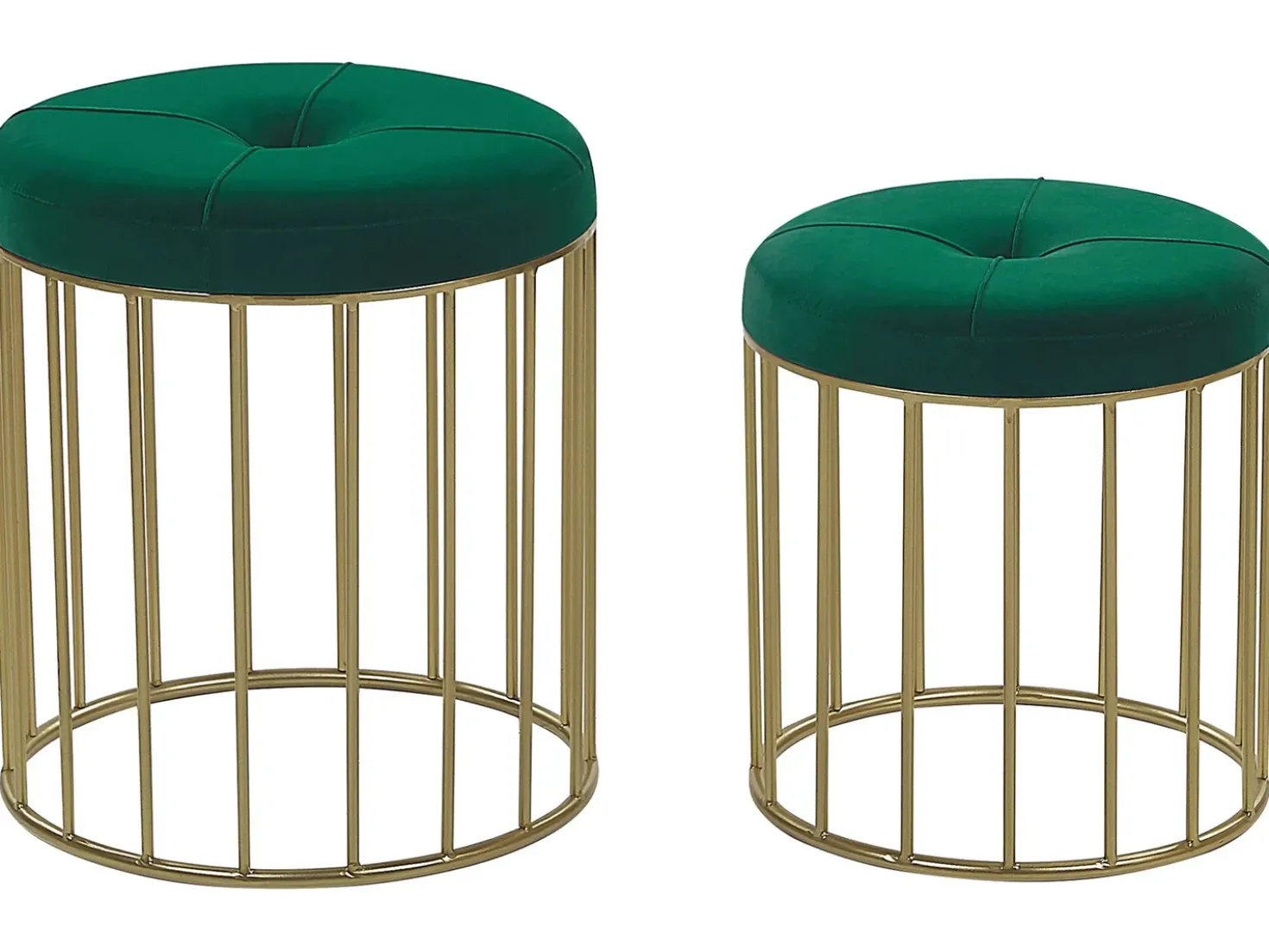 Set di 2 sgabelli LUBBOCK Velluto Verde scuro
