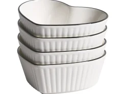 Set di 4 stampini MACE Porcellana Bianco