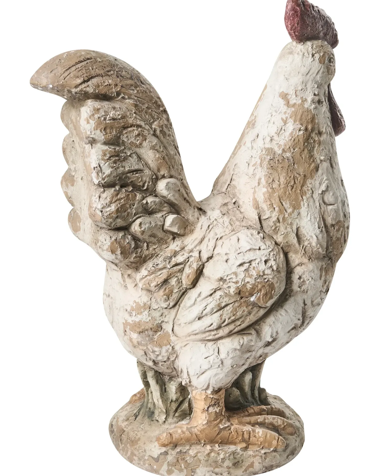 Set di 2 statue da giardino SPECCHIA Gallo Beige