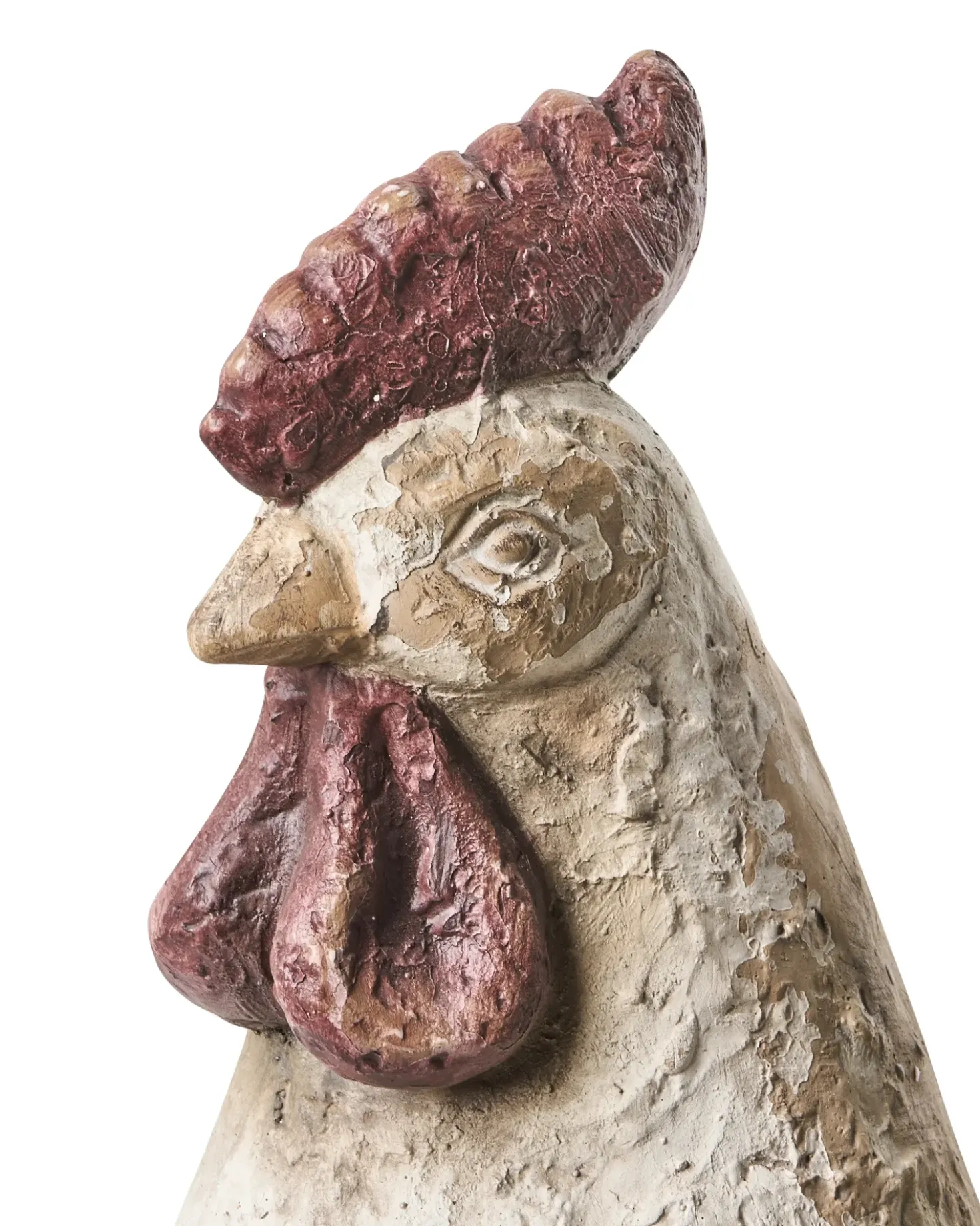 Set di 2 statue da giardino SPECCHIA Gallo Beige